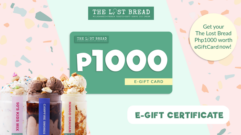 Php1,000 Worth Gift Certificate - The Lost Bread Online