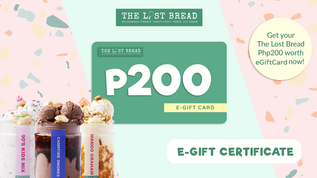Php200 Worth Gift Certificate - The Lost Bread Online